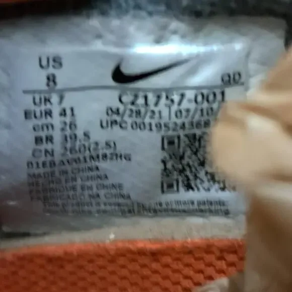 %Nike Free Terra Vista Mens Sz 8 Shoes Black Anthracite Tan CZ1757 001 A4 - Picture 7 of 13